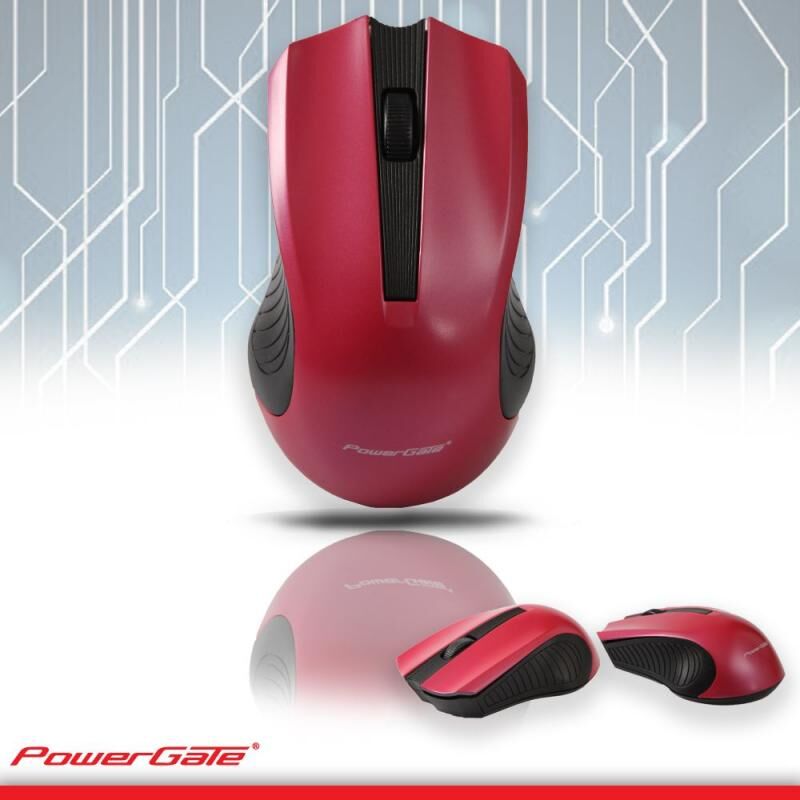 POWERGATE Kablosuz Nano 2.4GHz Kırmızı Mouse PG-R530K