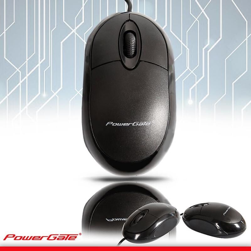 POWERGATE Kablolu USB Siyah Mouse PG-E190-S