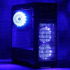 DARK 600W Powerlı Pencereli 12cm Fan LED ATX Kasa