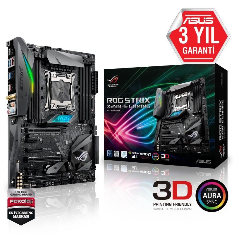 ASUS Intel X299 2066 DDR4 4133MHz Gaming Anakart