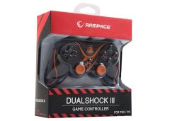 RAMPAGE Rampage SG-R601 PS3/PC Turuncu USB 1.8m Joypad SG-R601-T