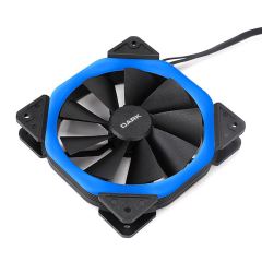 DARK DKCCFB125B 12 CM SOLID ALTIGEN TASARIMLI MAVİ LEDLİ KASA FANI