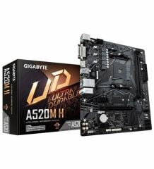 GIGABYTE A520M-H AMD  AM4 DDR4 4266MHZ DVI HDMI ANAKART