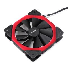 DARK DKCCFB125R 12 CM SOLID ALTIGEN TASARIMLI KIRMIZI LEDLİ KASA FANI