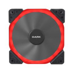 DARK DKCCFB125R 12 CM SOLID ALTIGEN TASARIMLI KIRMIZI LEDLİ KASA FANI