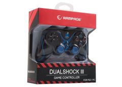 RAMPAGE Rampage SG-R601 PS3/PC Mavi USB 1.8m Joypad SG-R601-M