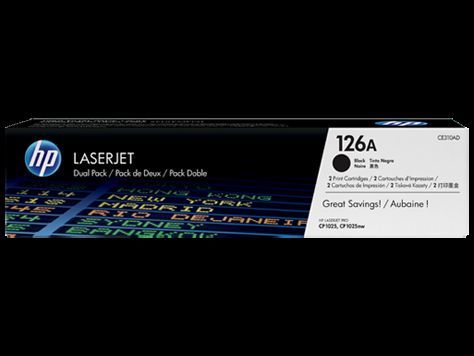 HP CE310AD No 126A 2'li Paket Siyah 1200 Sayfa Lazer Toner