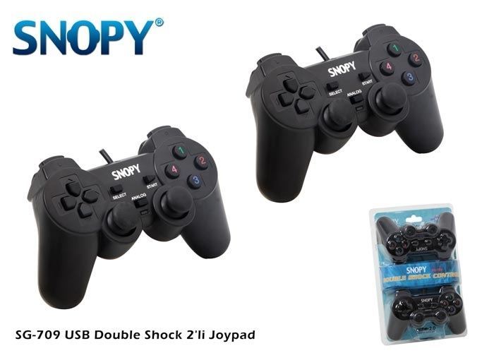SNOPY USB Duoble Shock 2li Joypad SG-709
