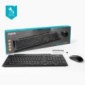 Rapoo 8200P Kablosuz Optik Siyah Klavye,Mouse TR