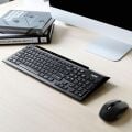 Rapoo 8200P Kablosuz Optik Siyah Klavye,Mouse TR