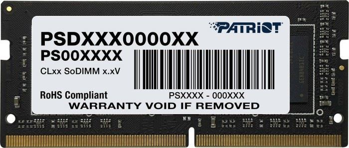 PATRIOT PSD416G320081S Signature 16GB 3200Mhz SODIMM DDR4 RAM
