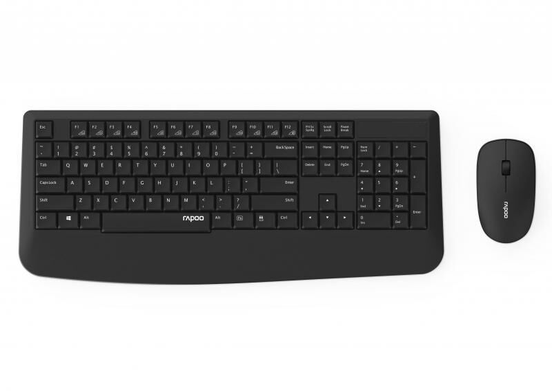 Rapoo X1900 TR Kablosuz Klavye,Mouse Siyah Set