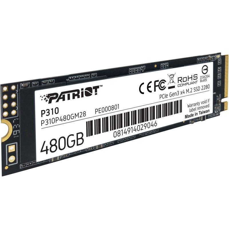 PATRIOT P310P480GM28 SSD 480GB P310 VPN100 M.2 2280 PCIE 1700/1500