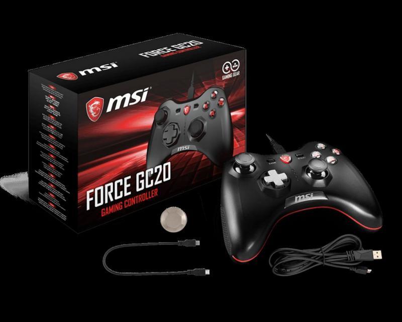 MSI USB GC20 2M KABLOLU GAMEPAD FORCEGC20