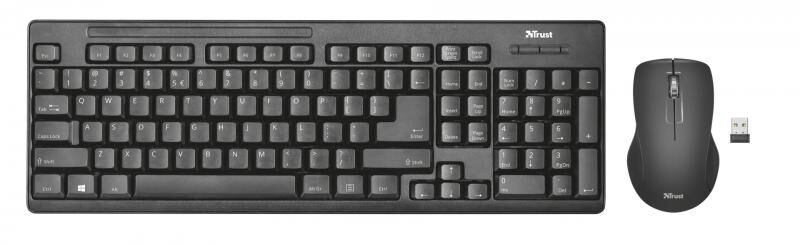 TRUST 22118 Ziva Kablosuz Mouse,Klavye Set