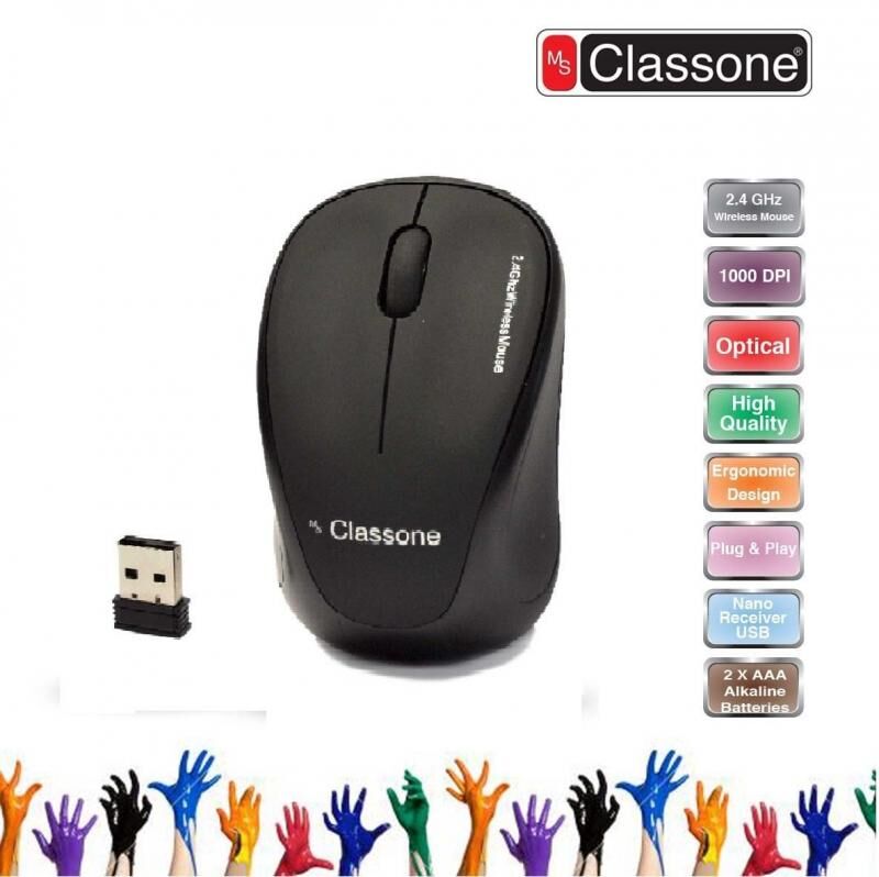 CLASSONE Kablosuz Nano 2.4GHz 1000DPI Siyah Mouse T108
