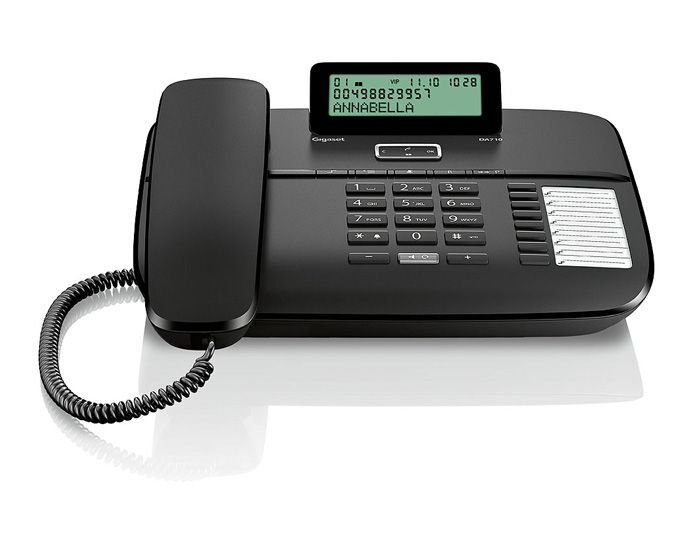 GIGASET DA710 Kablolu Caller ID 100 Rehber Siyah Telefon