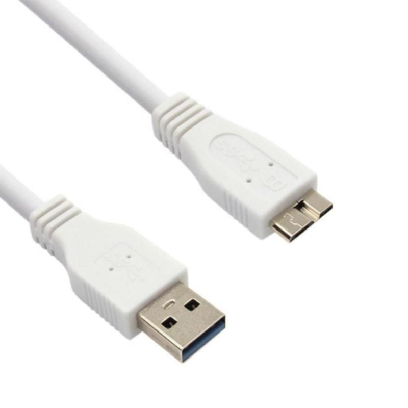 FLAXES FMU-03S Micro USB3.0 Samsung Note3 ve S5 İçin Beyaz Data, Şarj Kablosu