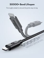 RAVPOWER RP-CB1016 Type-C to Lightning Cable 1m TPE Black