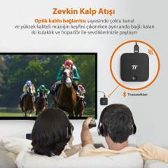 TAOTRONICS TT-BA09 Bluetooth 5.0 TV/Ev Dijital Optik Verici/Alıcı Stereo