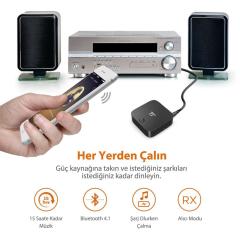 TAOTRONICS TT-BA09 Bluetooth 5.0 TV/Ev Dijital Optik Verici/Alıcı Stereo