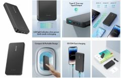 RAVPOWER RP-PB1215 10000mAh Su Geçirmez Taşınabilir Şarj Cihazı Powerbank