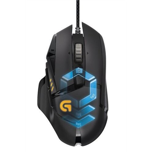 LOGITECH Kablolu G502 Proteus 12000DPI Siyah Gaming Mouse 910-004618