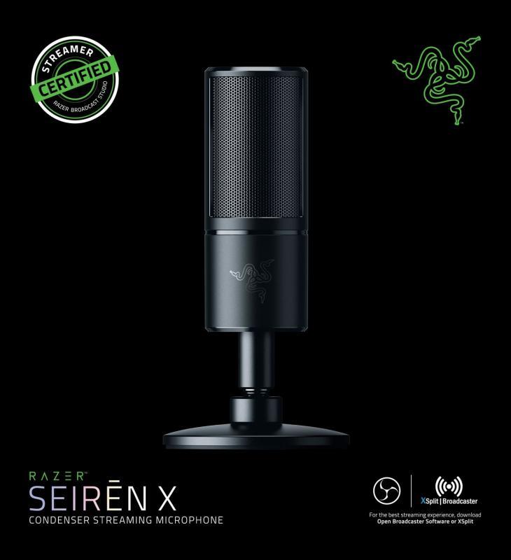 RAZER RZ19-02290100-R3M1 Seiren X Masaüstü Siyah Gaming Mikrofon