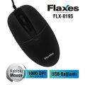 FLAXES FLX-819S 1000DPI USB Kablolu Siyah Mouse