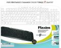 FLAXES FLX-174F USB F Multimedya Siyah Klavye