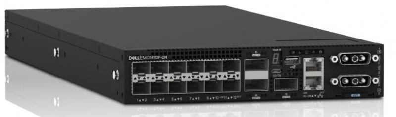 DELL DNS4112F Dell EMC Switch S4112F, 12 x 10GbE SFP+, 3 x 100GbE QSFP28, IO to PSU, 2