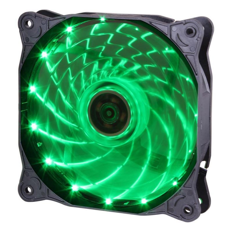 GAMEPOWER GF-12G 12cm Sessiz Yeşil LED Kasa Fanı