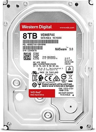 WD WD80EFAX 8TB Red Sata 3.0 5400RPM 256MB 3.5'' Dahili NAS Diski