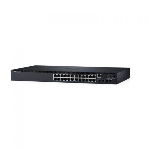 DELL DNN1524-3PNBD Dell Networking N1524, 24x 1GbE + 4x 10GbE SFP+ fixed ports, Stacking,