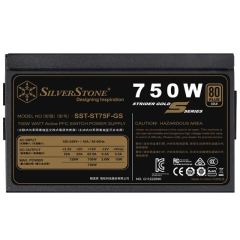 SILVERSTON 750W Kutulu 12cm Fan 80+Gold 8xSata Güç Kaynağı SST-ST75F-GS