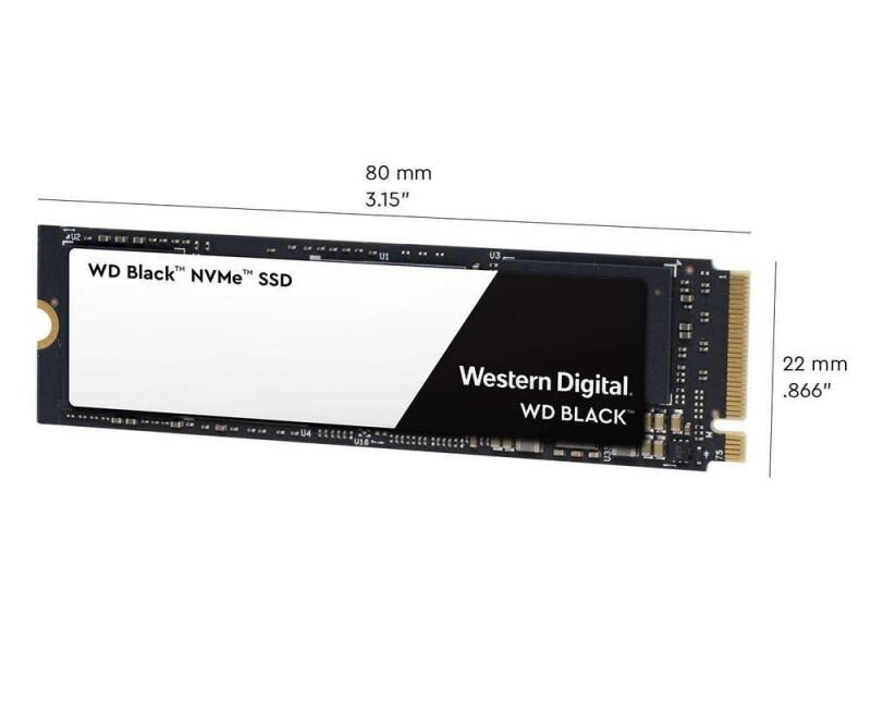 WD 250GB Black PCIE 3000/1600 Flash SSD