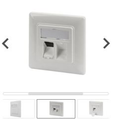 DIGITUS DN-93811 Keystone Modülleri için Duvar Plakası Alman Tipi