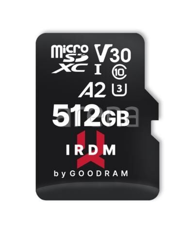 IRDM IR-M2AA-5120R12 512GB MICRO CARD UHS I U3 A2 + adapter