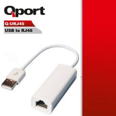 QPORT USB 2.0 to Ethernet 10/100 Çevirici - USB LAN Q-URJ45
