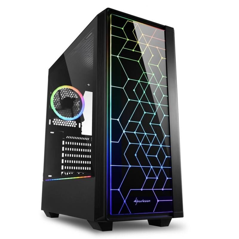 SHARKOON RGB-LIT-100 Belirgin Şık ve Kaliteli Midi Tower Kasa