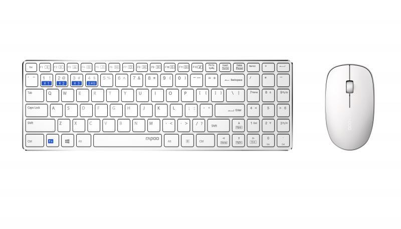 RAPOO 18483 9300M 1300DPI Çok Modlu Ultra İnce Kablosuz Türkçe Klavye Mouse Set
