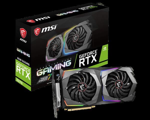 MSI VGA GEFORCE RTX 2070 GAMING 8G RTX2070 8GB GDDR6 DX12 PCIE 3.0 X16 (1XHD RTX2070GAMING8G