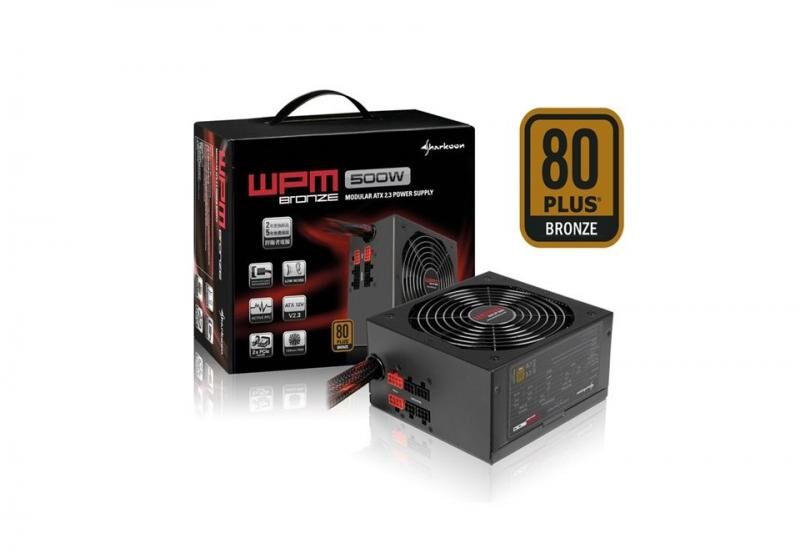 SHARKOON Sharkoon WPM500 500W 80+Bronze ATX Modüler PSU
