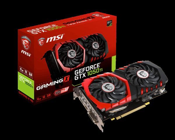 MSI GTX1050TI 4GB 128B GDDR5 DVI,HDMI,DP Nvidia Gaming Ekran Kartı GTX1050TI-GAM-X-4G