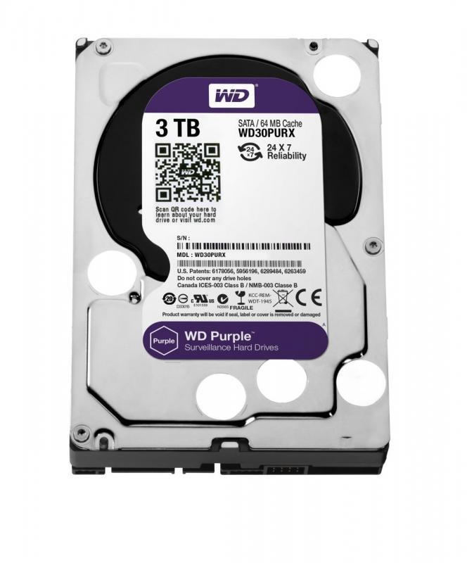 WD WD30PURZ Purple Surveillance Hard Drive 3TB