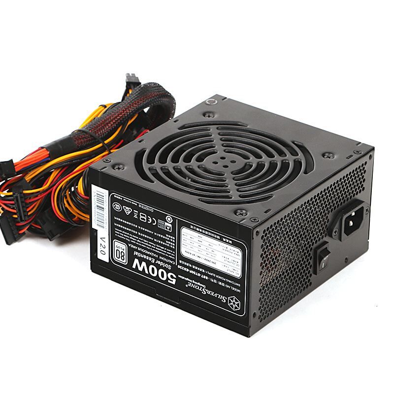 SILVERSTON 500W 12cm Fan 80+ 2x6Pin 4xSata Gaming Güç Kaynağı SST-ST50F-ES230