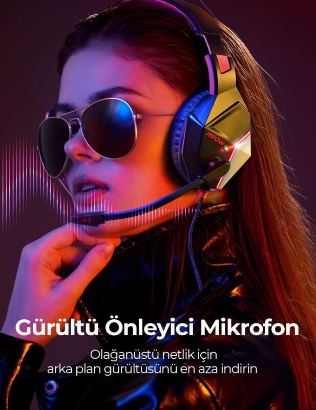 MPOW MPBH414AR EG10 Oyuncu Kulaklığı PS4/PS5/PC/Xbox