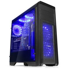 DARK 600W Powerlı 80+ Pencereli 5x12cm Mavi Fanlı ATX Siyah Kasa