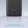 RAVPOWER RP-PB170-BK Çift 2.4A Çıkış 10050mAh Taşınabilir Şarj Cihazı Powerbank