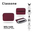 CLASSONE WSL1405 13-14 inch uyumlu Macbook Tablet Taşıma Çantası-Bordo
